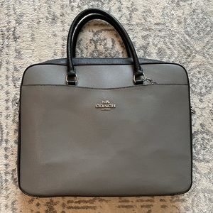 NWT Coach Laptop Bag – Heather Grey